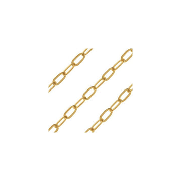 0.6MM Yellow Gold Cable Chain .925 Solid Sterling Silver 14"- 20" Inches